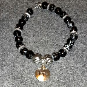 Black unisex bracelet